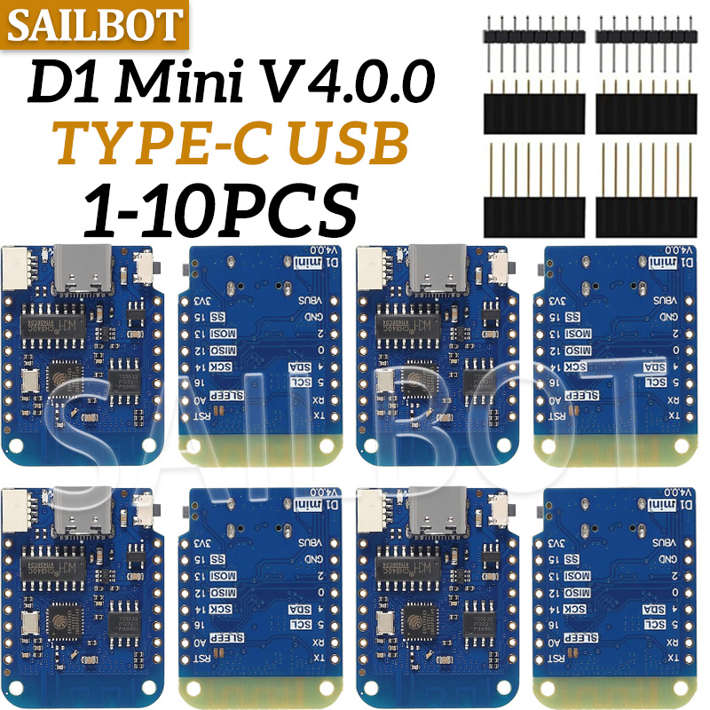 Esp8266 Nodemcu - 1-10 pièces WeMos D1 Mini ESP8266