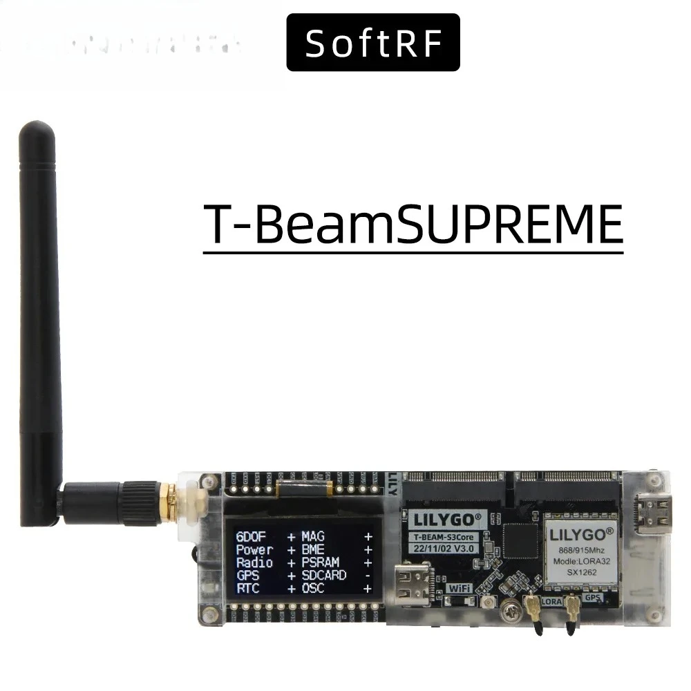 Esp32 Wifi Bluetooth Module - Carte de développement LILYGO SoftRF T-BeamSUPREME