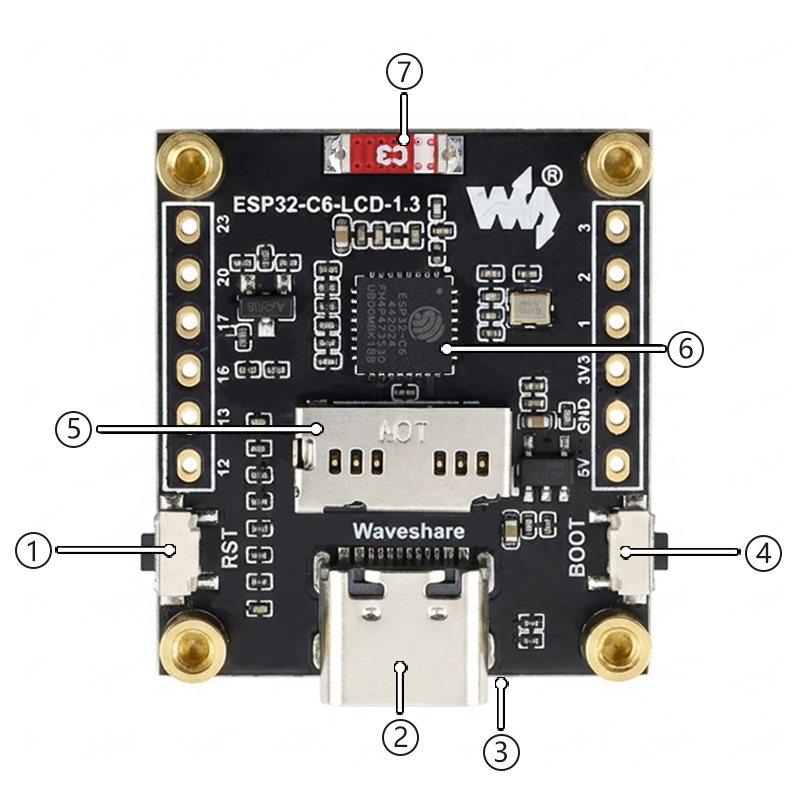 Carte de développement LCD ESP - Esp32 C6 avis et prix