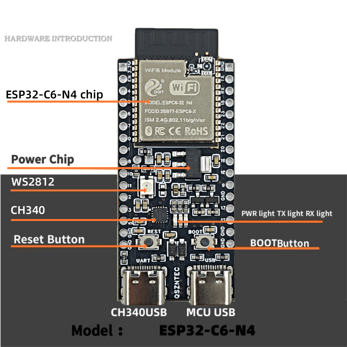 Carte de base ESP32-C6-DevKitC - Esp32 Devkit avis et prix