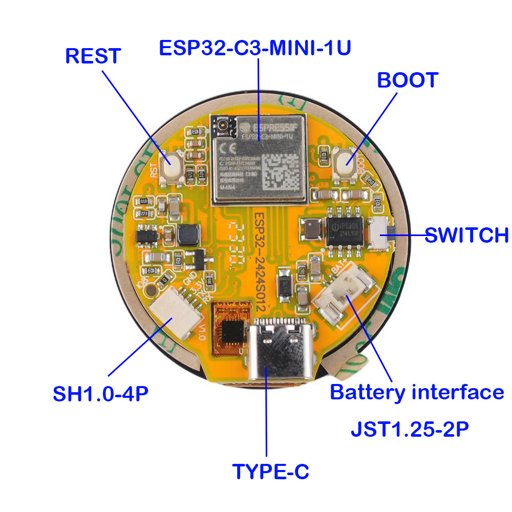 Écran ESP32 de 1,28 pouces, mo - Esp32 C3 avis et prix